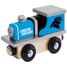 Obras -primas da NFL Carolina Panthers REAL Wood Toy Trem para idades mais de 3
