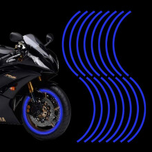 Leasinder 16 stuks 17-19'' reflecterende velg streep sticker sticker voor motorfiets wielen auto fietsen fiets nacht veiligheidsdecoratie streep univ