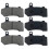 Front and Rear Brake Pads for Harley Davidson FLHX Street Glide 2008-2015  Road Glide 2008-2016  FLHR Road King 2008-2022  FLHTCU Ultra Classic Electr 2