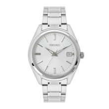 Seiko Men Analogue Watch with Stainless Steel Band Silver Bracelet