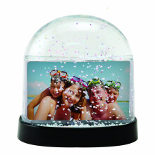 Neil Enterprises Inc. Transparente horizontale Foto-Schneekugel