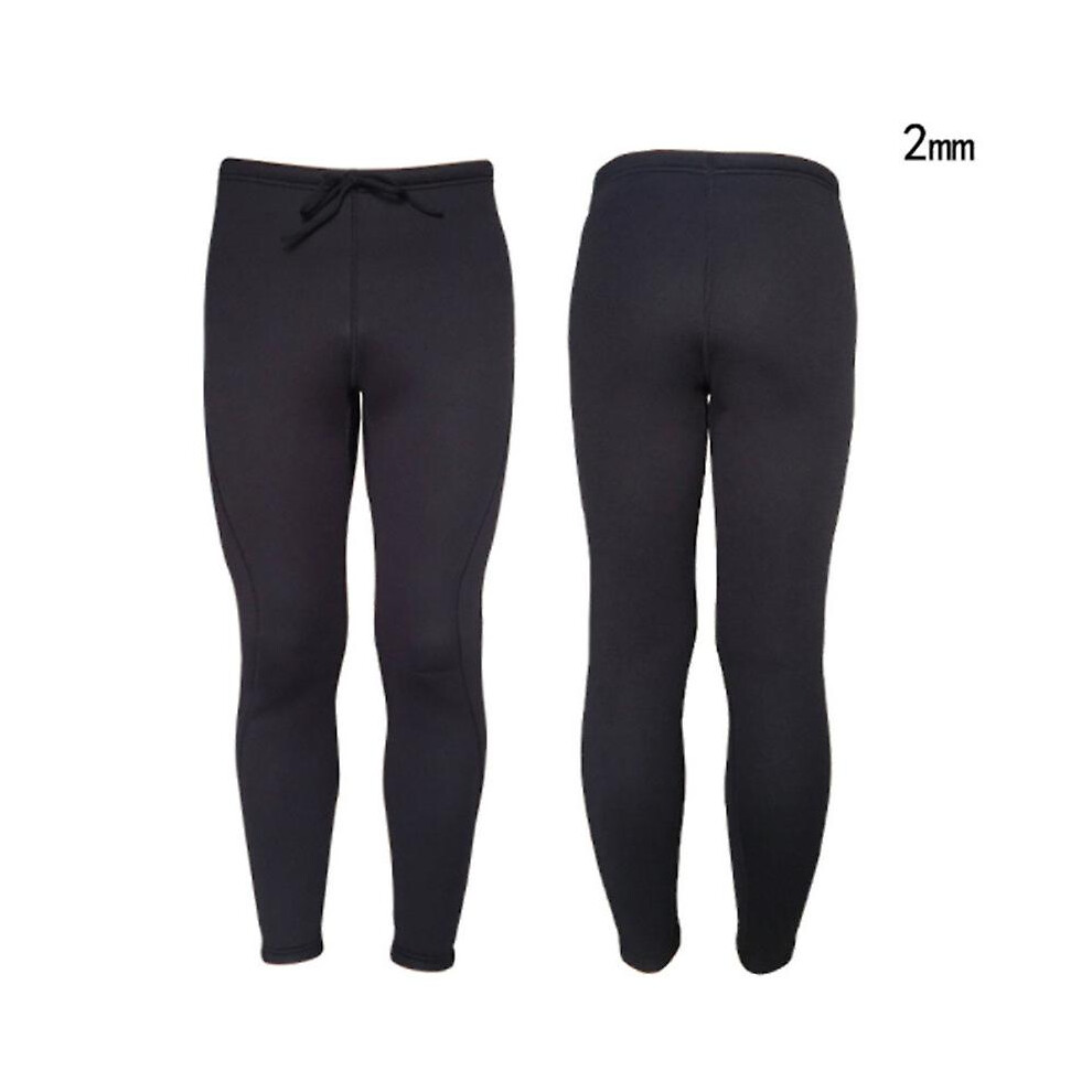(2MM, XL) Mimigo Men's Wetsuit Pants, 2mm/3mm Neoprene Long Pants For Surfing Kayaking Swimming Diving Canoeing