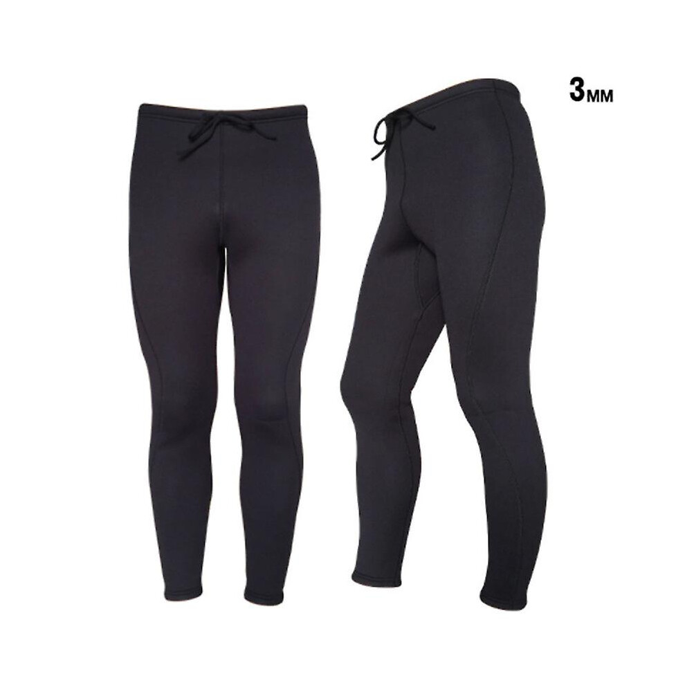 (3MM, XL) Mimigo Men's Wetsuit Pants, 2mm/3mm Neoprene Long Pants For Surfing Kayaking Swimming Diving Canoeing