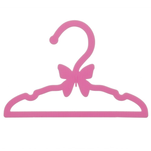 Cintres pour poupées de 18" - Ensemble de 12 cintres papillon roses 1