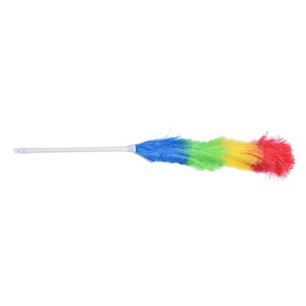 Soft Microfiber Cleaning Feather Duster Dust Living Room Cleaner Handle