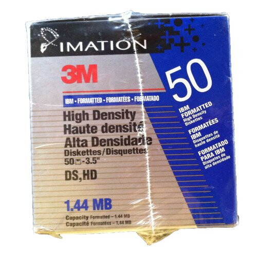 Imation 3.5"" Diskettes 3M IBM Formatted High Density DS  HD 1.44MB  B 2