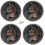 CHALLENGER Σετ 4 Σκουρόπιστα Conchos Western Saddle Co623 1