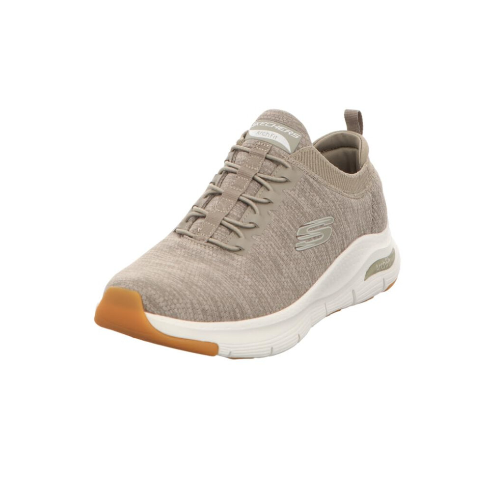 Skechers Men's Arch FIT WAVEPORT Sneaker  Taupe Mesh Trim  9
