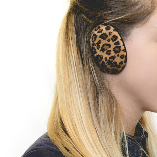 Sprigs Earbags Ακουστικά Χωρίς Ζώνη, Φλις με Thinsulate - Λεοπάρ, Μικρό
