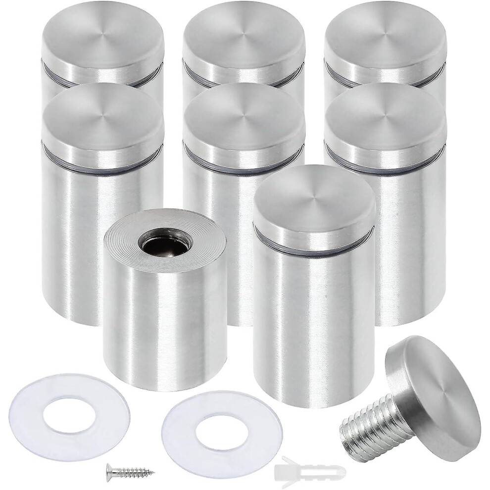 (gold 12pcs, 1 X 1-5-8 - 25 X 40mm) Luomorgo 12 Pcs 1/2" X 1.18" Stainless Steel Standoff Screws, Wall Sign Standoff Mounting Hardware Advertising Gla-image-OPC-PG6DJ5Q-NEW