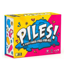 Piles! Fast-Paced Card Party Game for 2-8 Players - Quick 10-Minute Rounds, 200 Cards, Family Fun