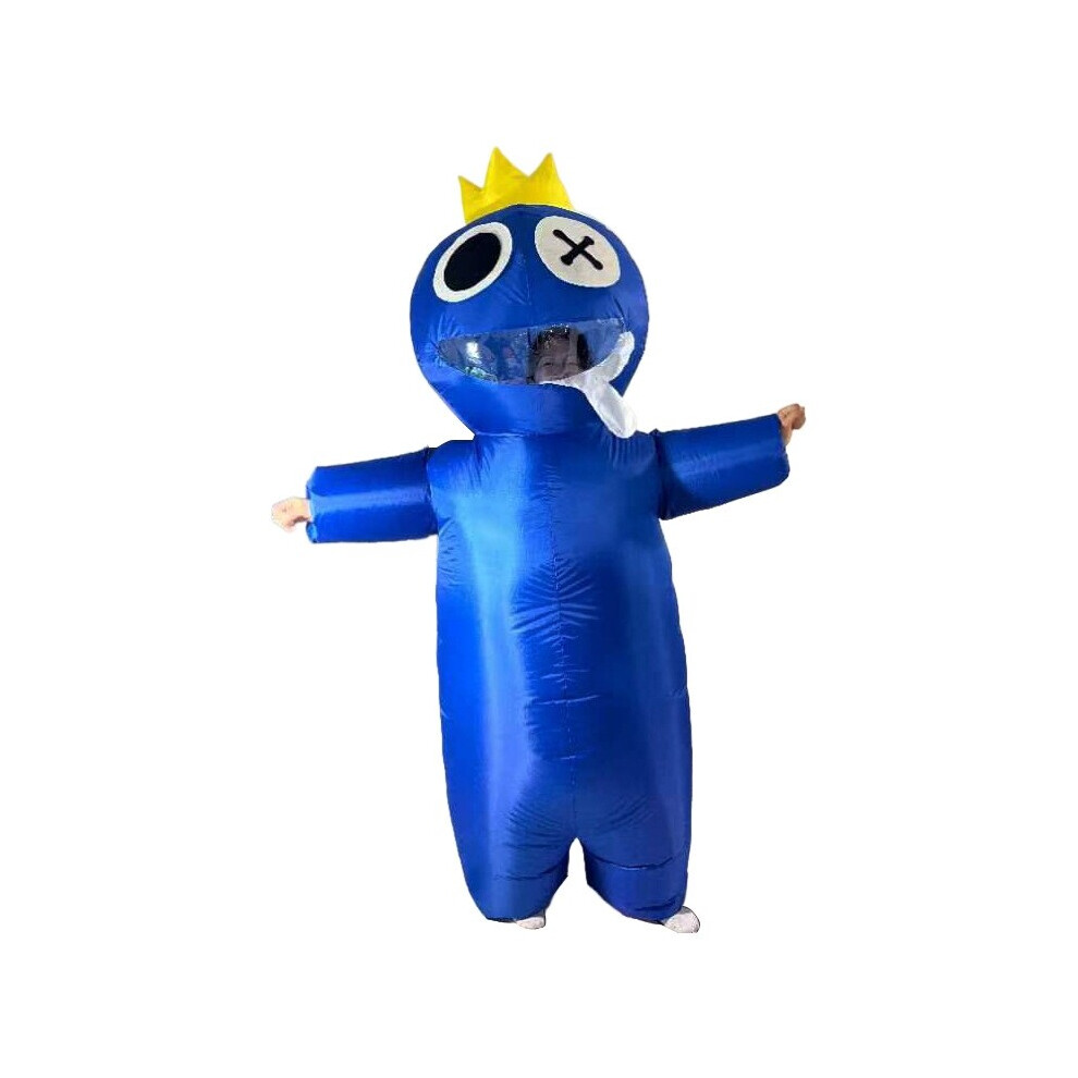Game Rainbow Cosplay Blue Friend Monster Inflatable Jumpsuit Full Set Costumes Halloween adult