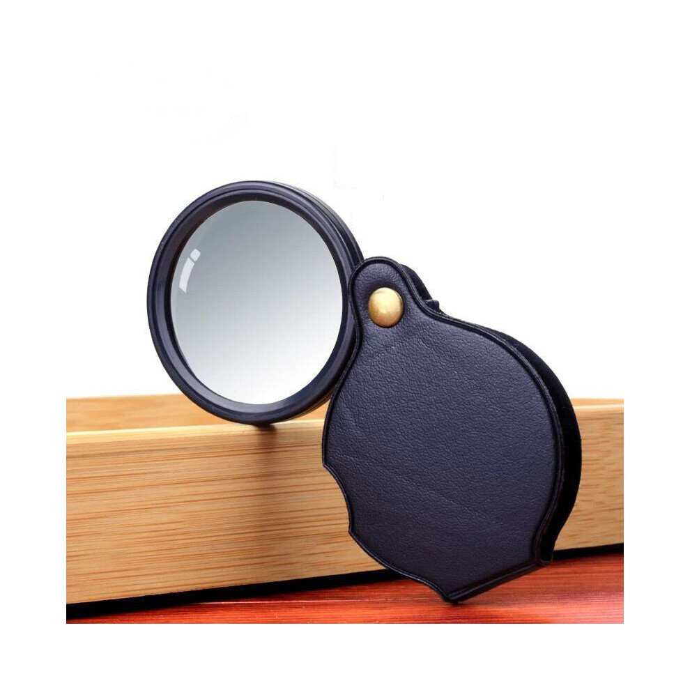 10X Small Magnifying Glass Mini Pocket Magnifier Folding Magnify Glasses With Rotating Protective Holster For Seniors Reading