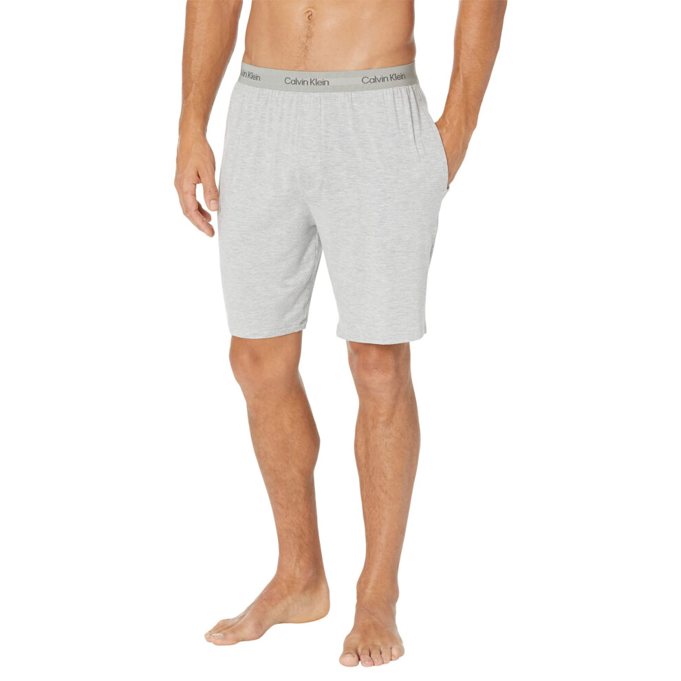 Calvin Klein Men's Ultra Soft Modern Modal Lounge Sleep Short  Grey He