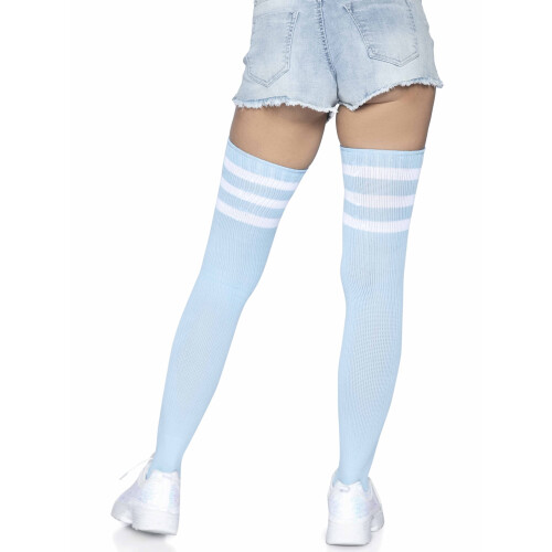 Athlete Thigh High W/ 3 Stripe T  O/S / LT. BLAU 2