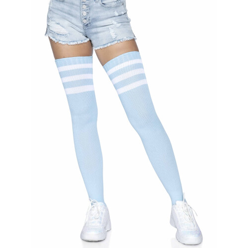 Athlete Thigh High W/ 3 Stripe T  O/S / LT. BLAU 1