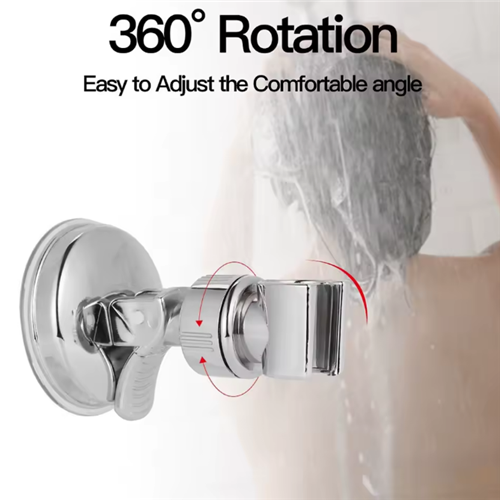 Adjustable Shower Rack Suction Cup Type Lotus Canopy Bracket Handheld Shower Head Bathroom Nozzle Fixed Base 1