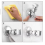 Adjustable Shower Rack Suction Cup Type Lotus Canopy Bracket Handheld Shower Head Bathroom Nozzle Fixed Base 5
