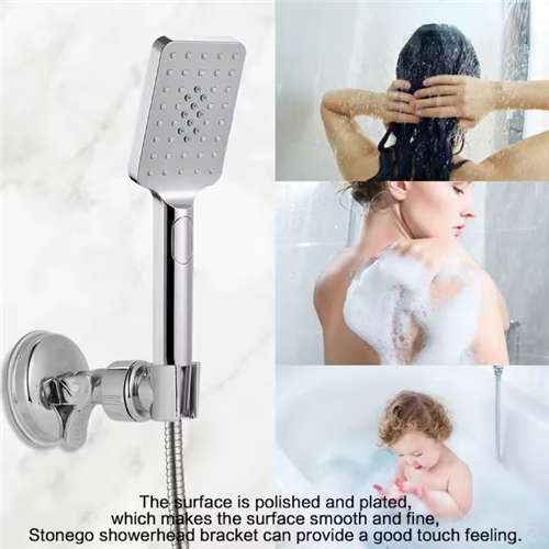 Adjustable Shower Rack Suction Cup Type Lotus Canopy Bracket Handheld Shower Head Bathroom Nozzle Fixed Base 2