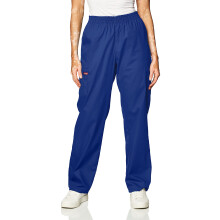 Dickies Women's Plus Signature Elastic Waist Scrubs Pant Galaxy Blue XX-Large Petite