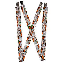 Buckle-Down mens Buckle-down - Bugs Bunny Suspenders Multicolor 3.5 x 2.5 US