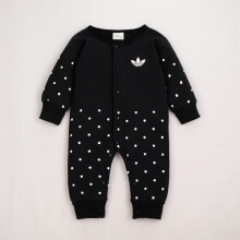 (Black, 6-12Months) Newborn Baby Infant Boy Kid Cotton Romper Jumpsuit Outfits Bodysuit Clothes