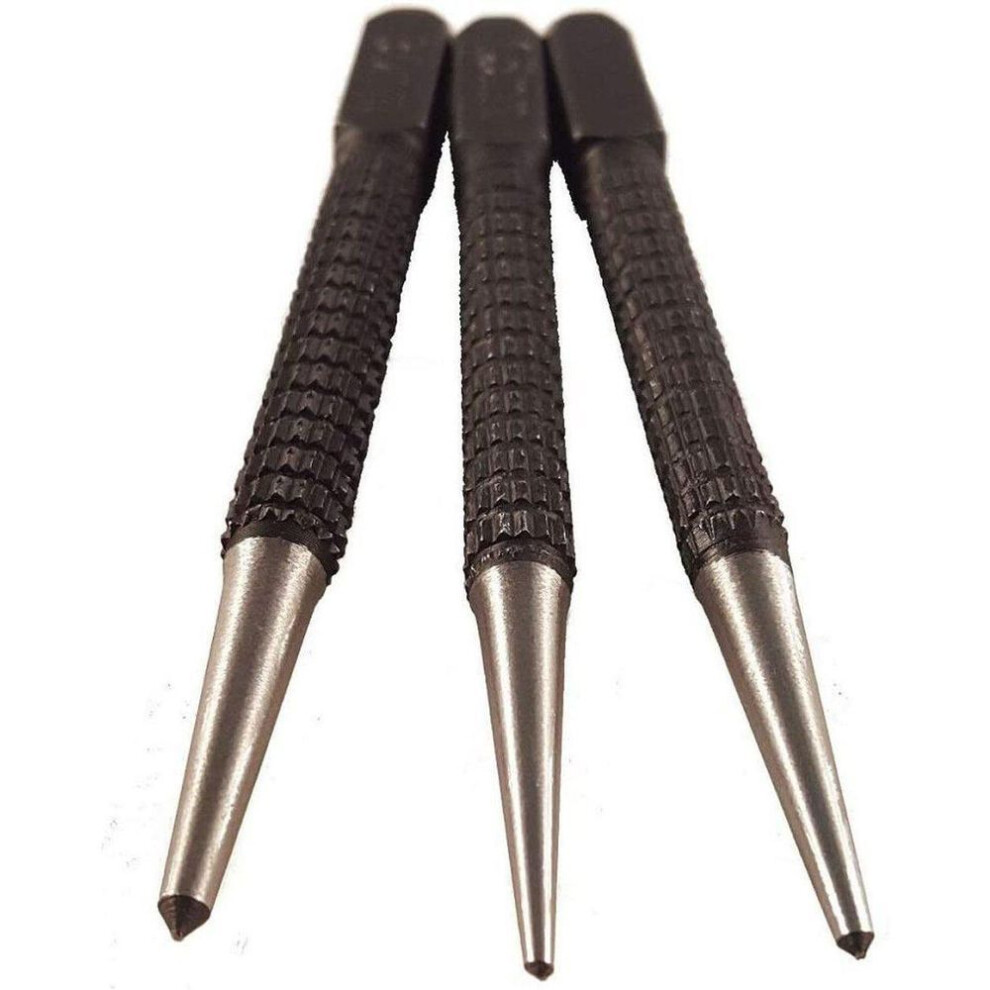 (3pcs/set) 3pcs 1.5mm/2mm/3mm Alloy Steel Center Punch Metal Wood Marking Drilling Tool Core For Metal