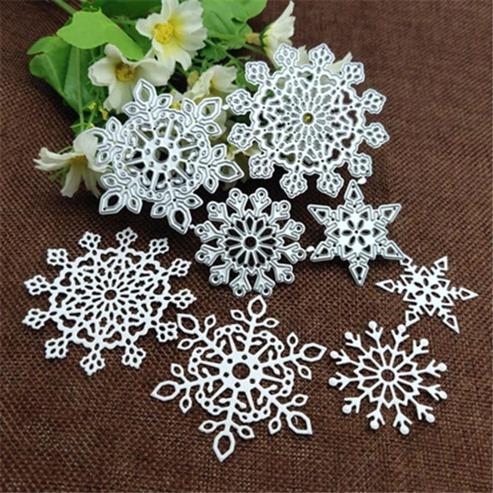 (4pcs/set) 4pcs/set Snowflake Cutting Dies Christmas Metal Cutting Dies Stencils Die Cut For Diy Scrapbooking Album Paper Card Embossing