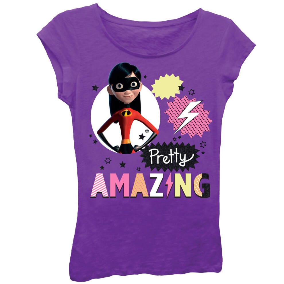 Disney girls The Incredibles 2 Violet Pretty Amazing Short Sleeve T-sh
