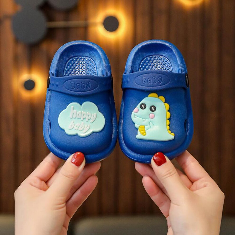 (blue, 30-31) 2024children&apos;s Slippers Summer Cartoon Baby Shoes Boys Soft-soled Non-slip Bathroom Slippers