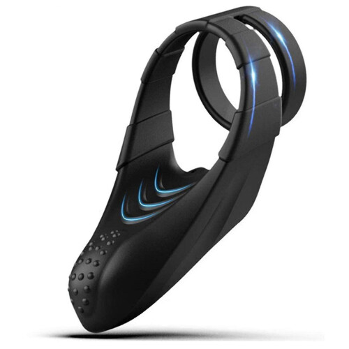 Male's Silicone Prostate Massager With 2 Rings
