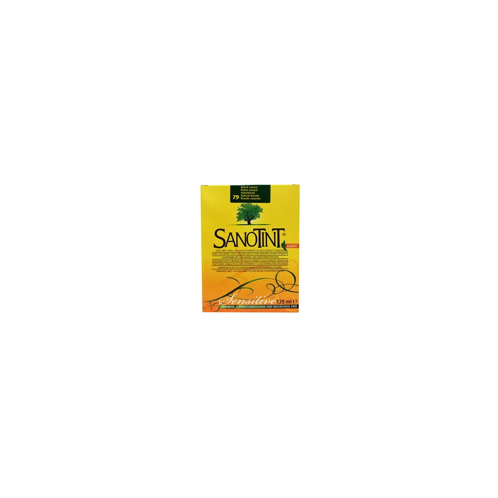 Sanotint Natural Hair Colour No-79 Natural Blonde,  Ammonia-Free Hair Dye for Healthy, Radiant Blonde - 125ML
