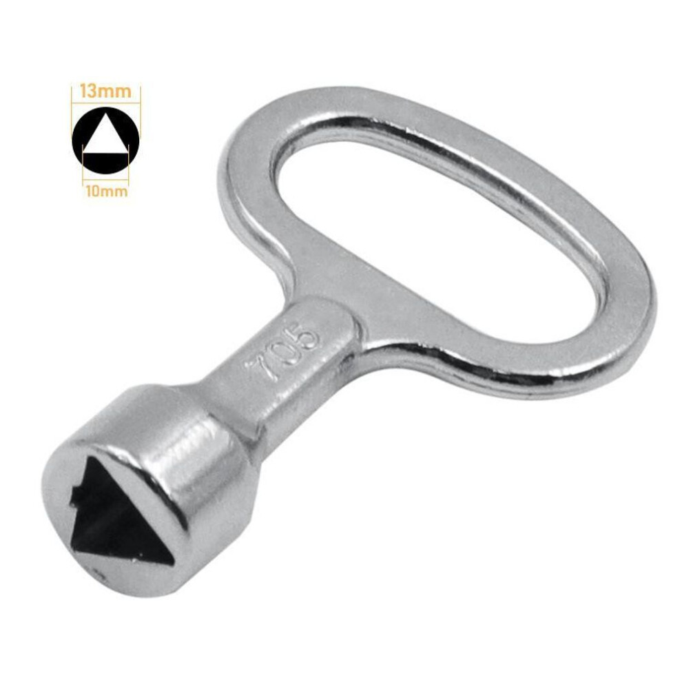 (B) 1pcs Universal Key Multifunction Wrench Metro Trains Lock Elevator Door Electric Cabinet Keys Valve Utility Plumber Triangle For Cabinets