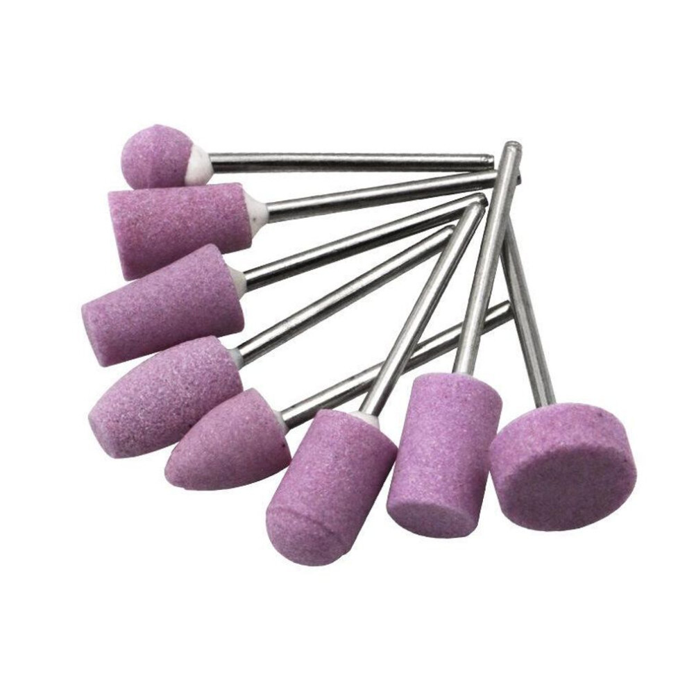 (12 in 1) 12 Pcs Abrasive Mounted Stone For Rotary Tools Grinding Wheel Head Accessories Carbide Ceramic Nail Drill Bit Set Manicure Milling Cutter Sanding
