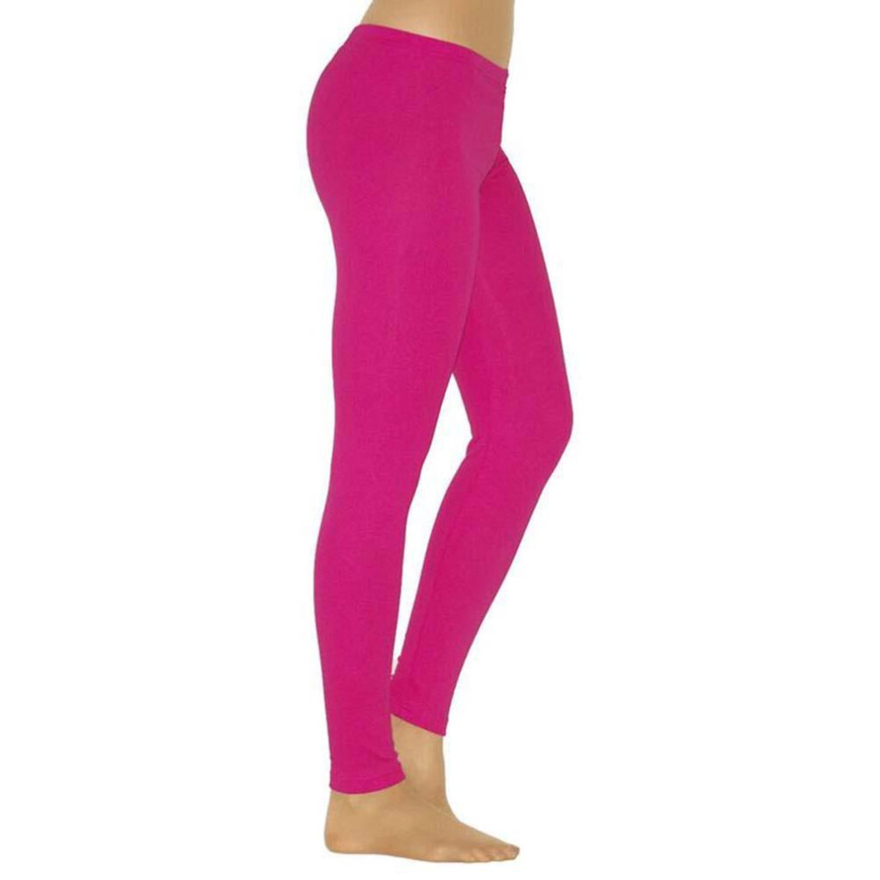 (rose red, XXXXL) (m-4xl) Women Stretchy Leggings Solid Color Pencil Pants High Waist Slim Tights Trousers