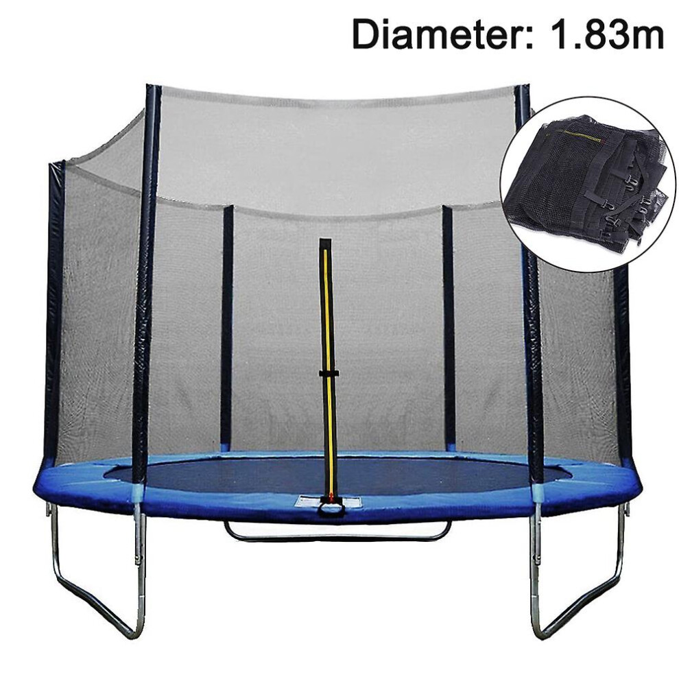Children's 6ft Trampoline Net With Zipper Door Enclosure