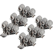 6PCS Nurse Pen Holder, Pen Holder, Smock Pen Holder 6 Pieces Metal for Pens with Adjustable Clip Pens with Pocket Clip Three-hole Pen Holder Silver