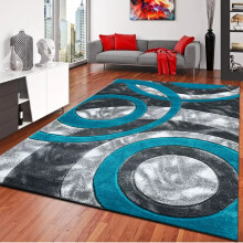 (Teal, 200x290cm) New Extra Large Area Rugs Bedroom Carpet Living Room Hallway Runner Rug Floor Mats