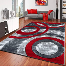 (Red, 120x170cm) New Extra Large Area Rugs Bedroom Carpet Living Room Hallway Runner Rug Floor Mats