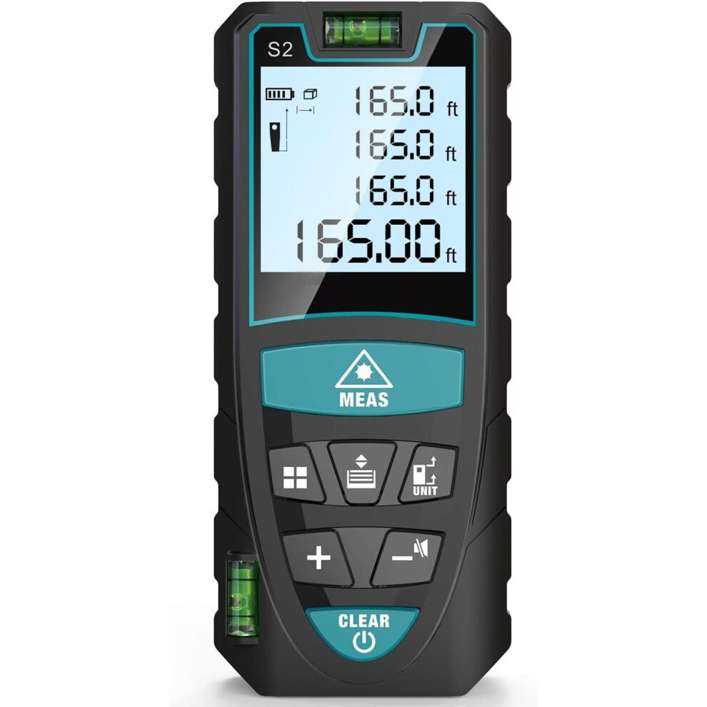 Laser Measure 50M/165Ft,Digital Laser Distance Meter 763559348329