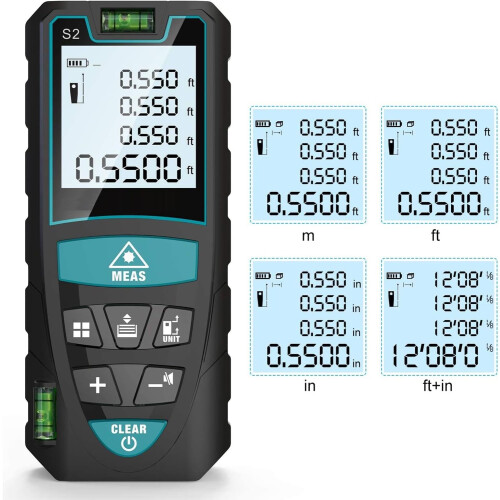 Laser Measure 50M/165ft,Digital Laser Distance Meter 2