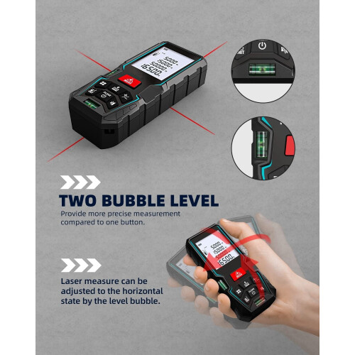 Laser Measure Device 50M, Laser Distance Meter 2