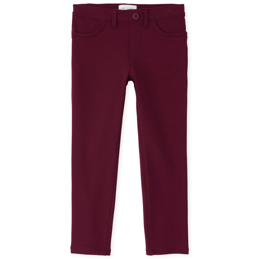 The Children's Place girls Ponte Knit Pull on Jeggings Pants  Rubine Single  7-Jun US