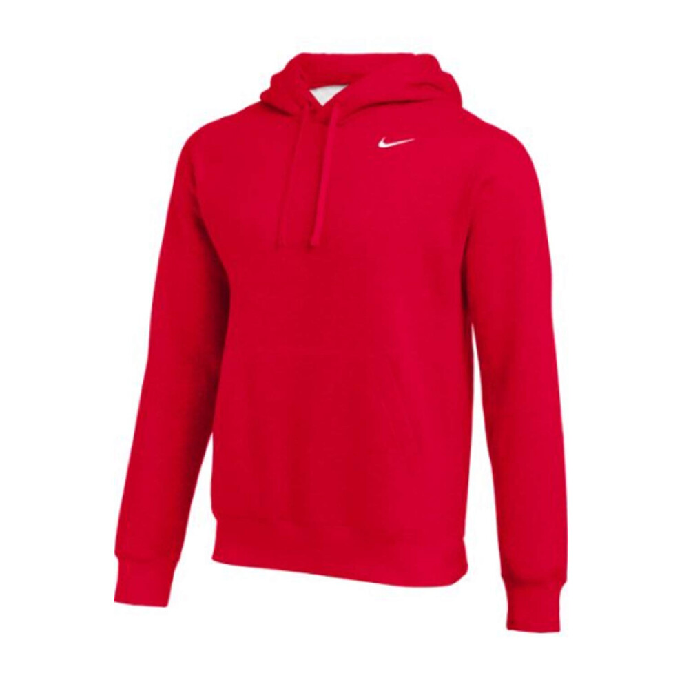 NIKE Men's Club Pullover Hoodie  Red  XX-Large
