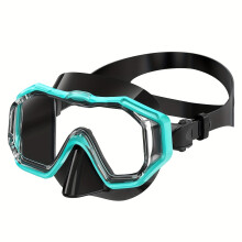 Kinder Schnorchel Maske 3 Fenster Panoramablick Weitansicht HD HD Drei-Linsen Verstellbares Schnorcheln Schwimmtauchen für Jugend und Kind