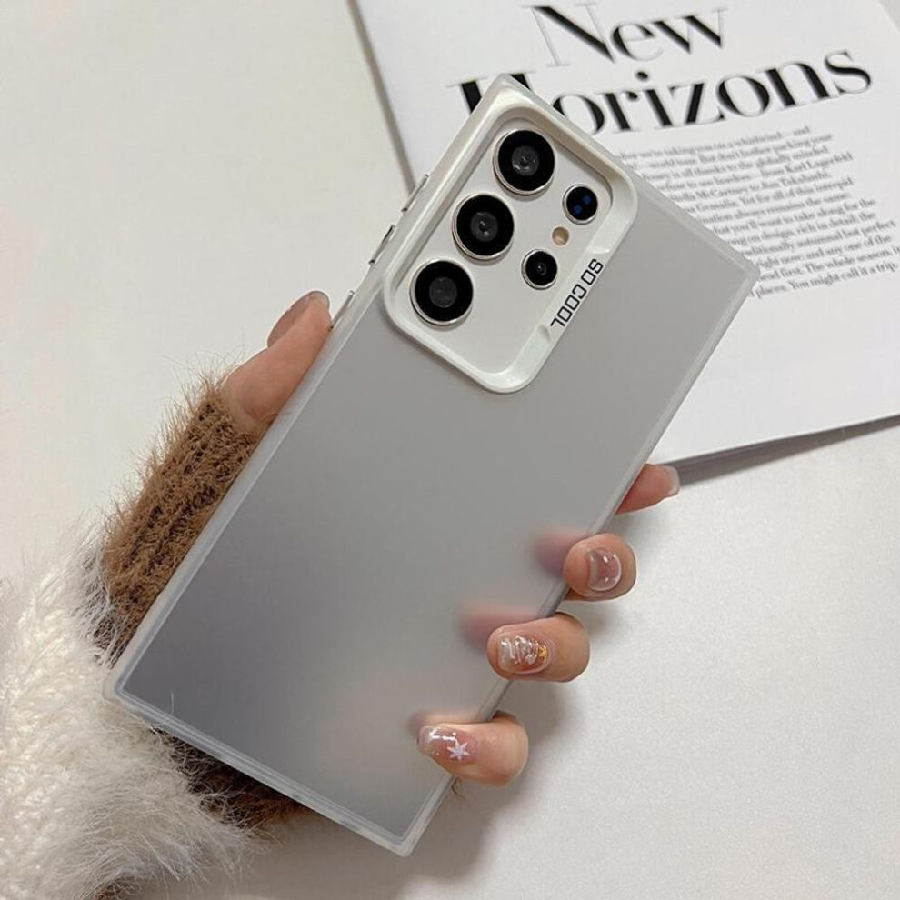 (silver, Infinix Hot 11 Play) Fashion Colorful Sliver Double Sided Phone Shell Soft Edge Hard Case Full Cover Shockproof Phone Casing for Huawei Honor Infinix Tecno iPhone