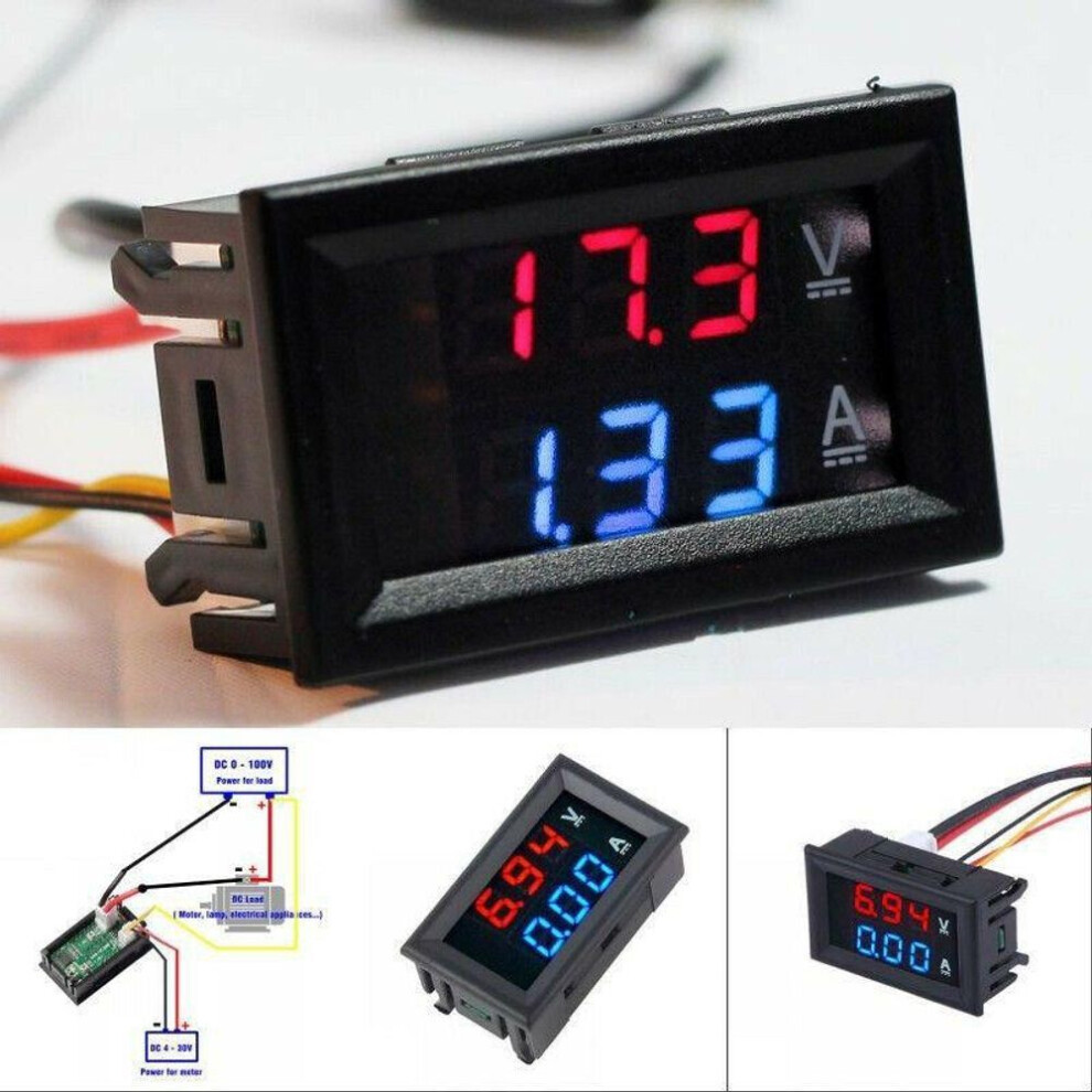 100% Brand New Power Meter 3 Digit Digital Dual Led