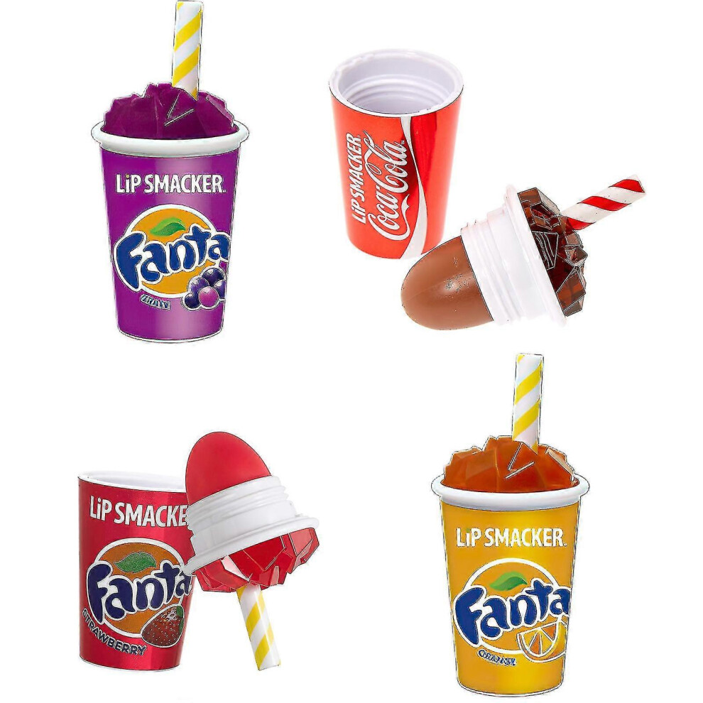 Red Lip Balm Lip Smacker Coca - Cola / Fanta Strawberry Taste
