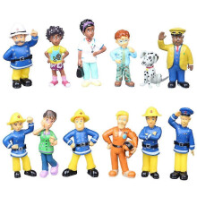 12pcs Fun Fireman Sam Action Figures Toys Mini Figurines Dolls Decorations Kids Boys Gifts/YY
