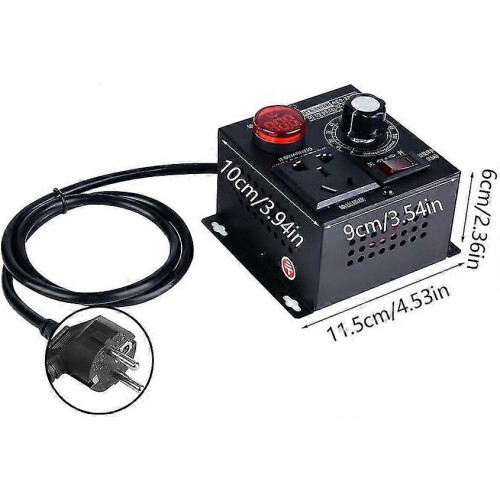 Dimmer, AC 220V 9A 4000W SCR Voltage Regulator Motor Fan Regulator Speed Controller Dimmer 2
